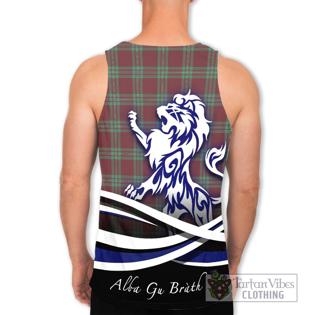 MacGregor Hunting Ancient Tartan Men's Tank Top with Alba Gu Brath Regal Lion Emblem - Tartanvibesclothing Shop