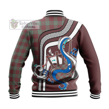 MacGregor Hunting Ancient Tartan Baseball Jacket with Epic Bagpipe Style