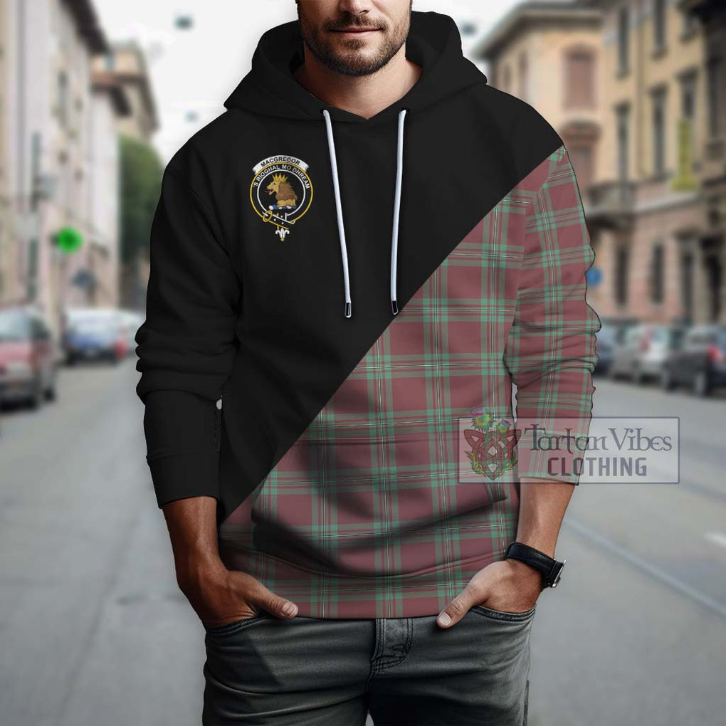 MacGregor Hunting Ancient Tartan Hoodie with Family Crest and Military Logo Style - Tartanvibesclothing Shop