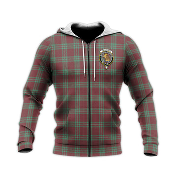 MacGregor Hunting Ancient Tartan Knitted Hoodie with Family Crest