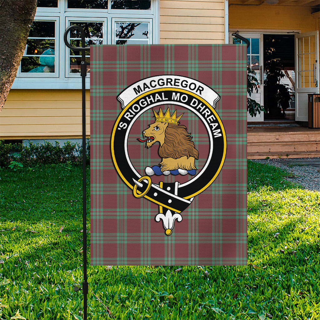 MacGregor Hunting Ancient Tartan Flag with Family Crest - Tartan Vibes Clothing