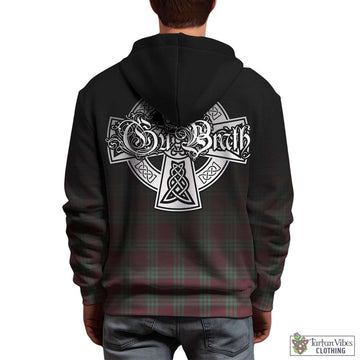 MacGregor Hunting Ancient Tartan Hoodie Featuring Alba Gu Brath Family Crest Celtic Inspired