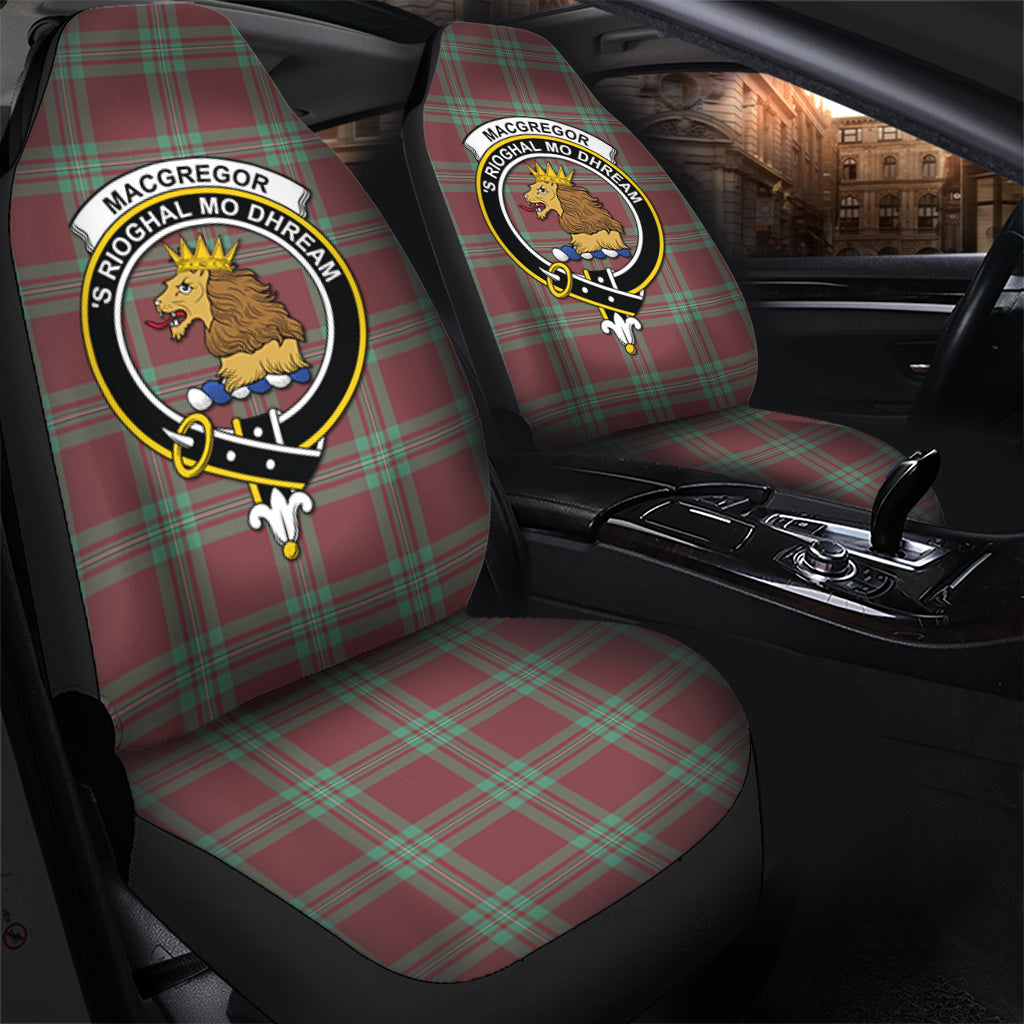 MacGregor Hunting Ancient Tartan Car Seat Cover with Family Crest - Tartanvibesclothing