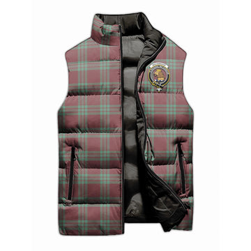 MacGregor Hunting Ancient Tartan Sleeveless Puffer Jacket with Family Crest