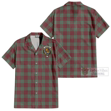 MacGregor Hunting Ancient Tartan Cotton Hawaiian Shirt with Family Crest