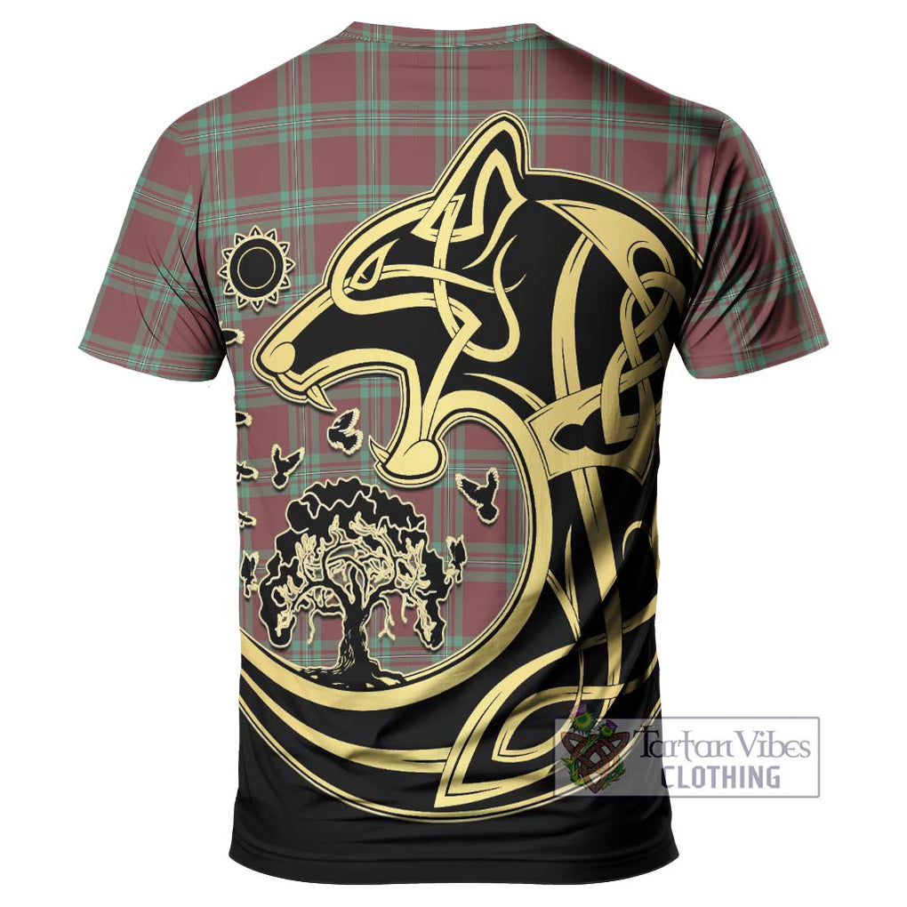 MacGregor Hunting Ancient Tartan T-Shirt with Family Crest Celtic Wolf Style - Tartan Vibes Clothing