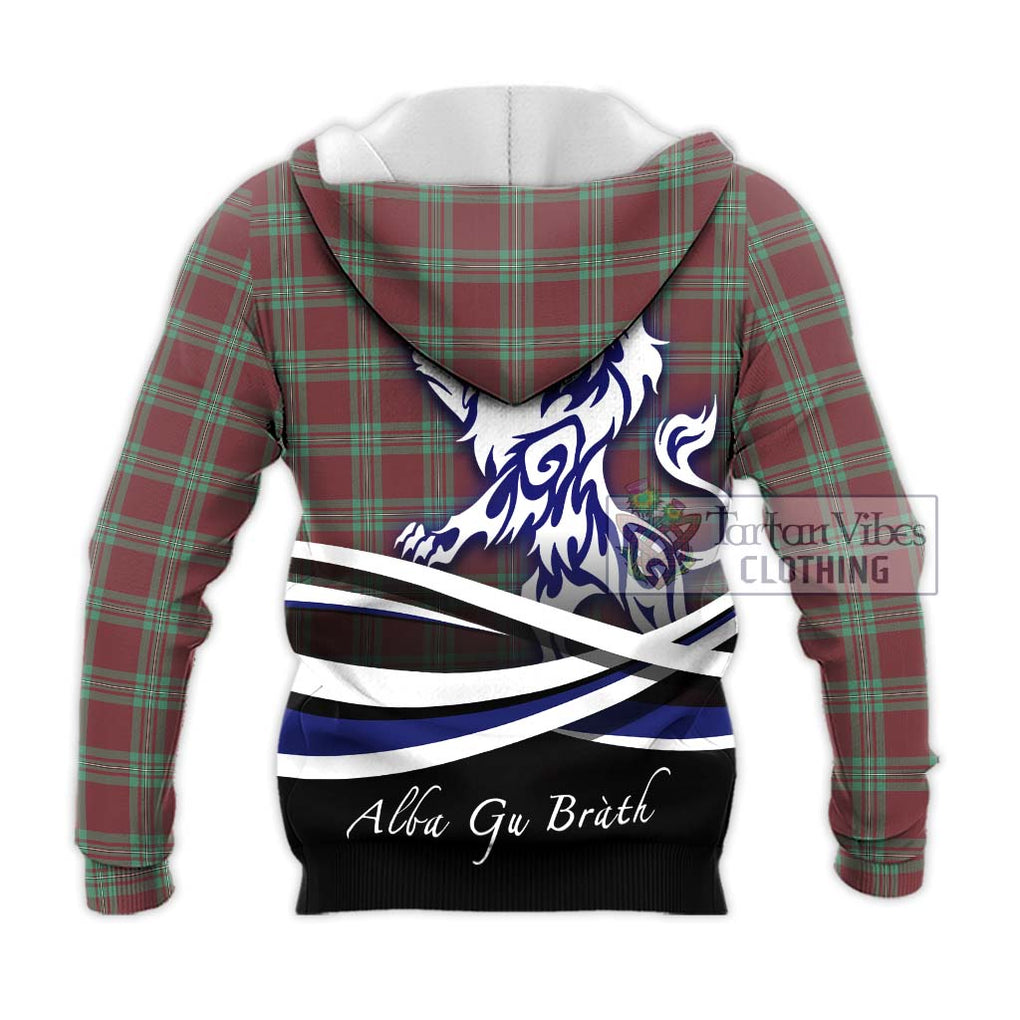 MacGregor Hunting Ancient Tartan Knitted Hoodie with Alba Gu Brath Regal Lion Emblem - Tartanvibesclothing Shop