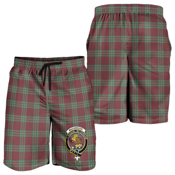 MacGregor Hunting Ancient Tartan Mens Shorts with Family Crest