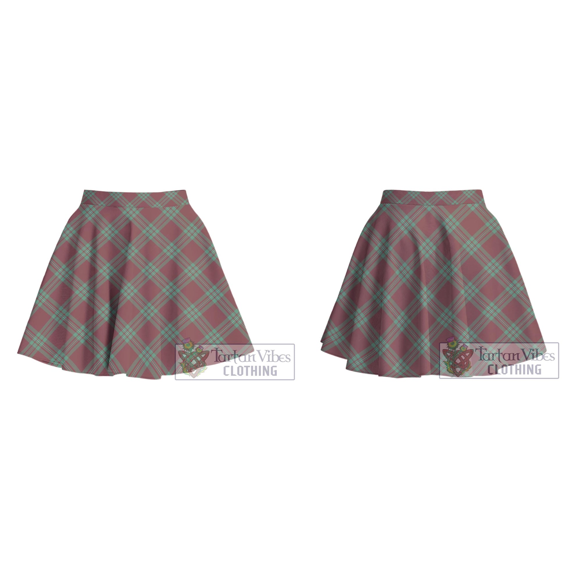 Tartan Vibes Clothing MacGregor Hunting Ancient Tartan Women's Plated Mini Skirt