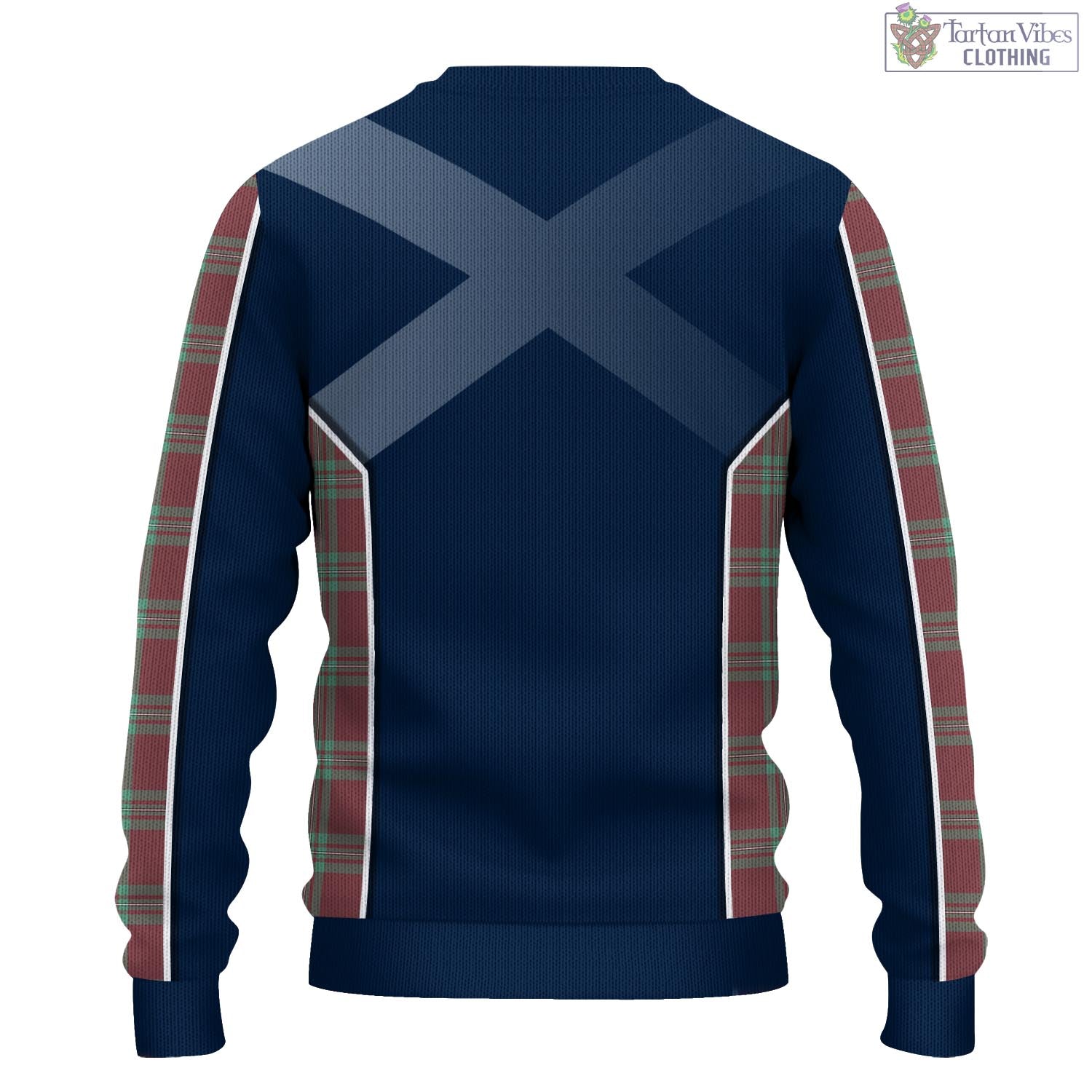 Tartan Vibes Clothing MacGregor Hunting Ancient Tartan Knitted Sweatshirt with Family Crest and Scottish Thistle Vibes Sport Style