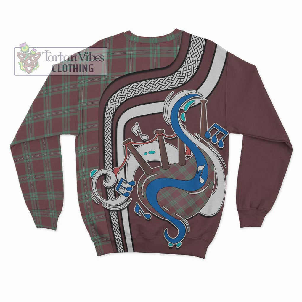 Tartan Vibes Clothing MacGregor Hunting Ancient Tartan Sweatshirt with Epic Bagpipe Style