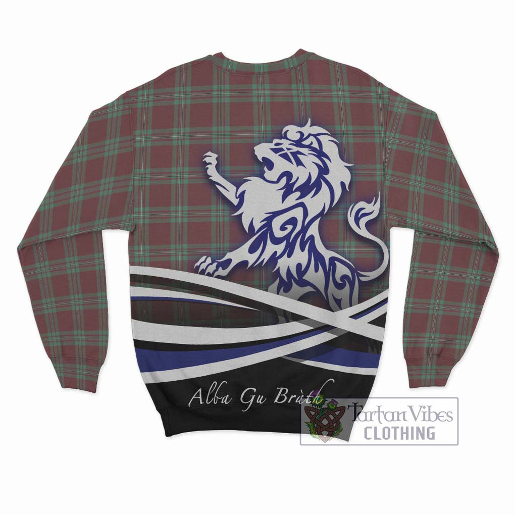 MacGregor Hunting Ancient Tartan Sweatshirt with Alba Gu Brath Regal Lion Emblem - Tartanvibesclothing Shop