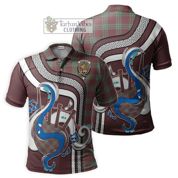 MacGregor Hunting Ancient Tartan Polo Shirt with Epic Bagpipe Style