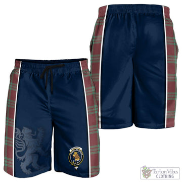 MacGregor Hunting Ancient Tartan Men's Shorts with Family Crest and Lion Rampant Vibes Sport Style