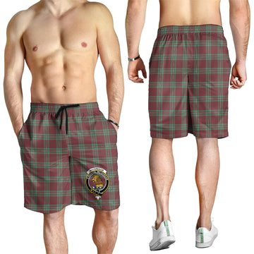 MacGregor Hunting Ancient Tartan Mens Shorts with Family Crest