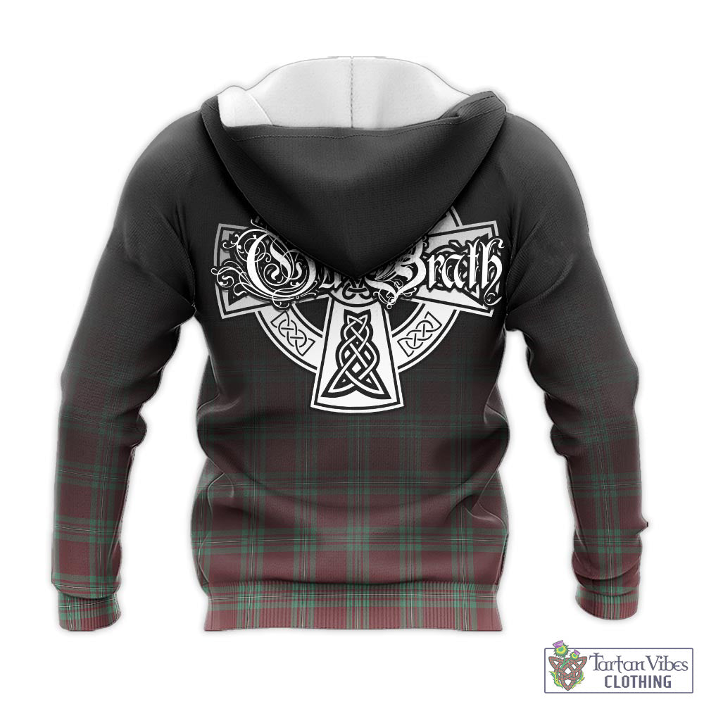 Tartan Vibes Clothing MacGregor Hunting Ancient Tartan Knitted Hoodie Featuring Alba Gu Brath Family Crest Celtic Inspired