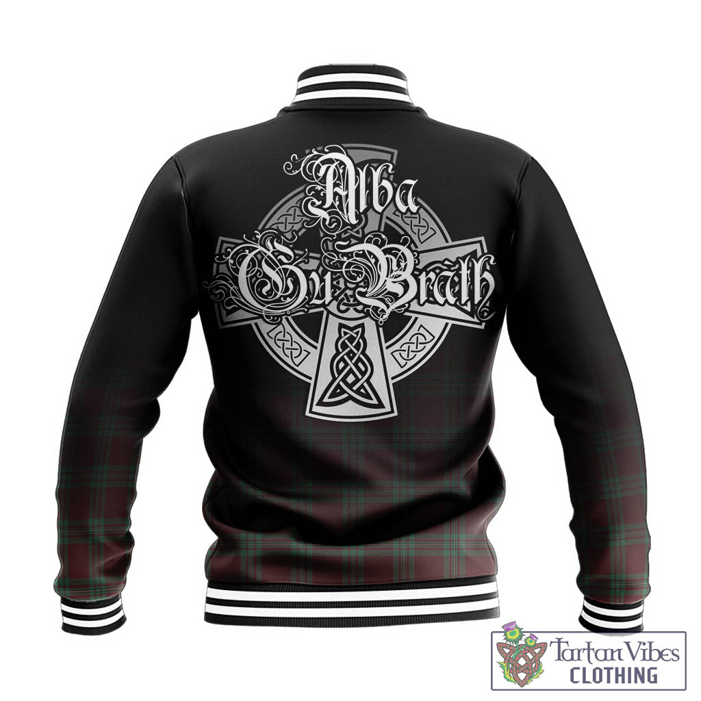 Tartan Vibes Clothing MacGregor Hunting Ancient Tartan Baseball Jacket Featuring Alba Gu Brath Family Crest Celtic Inspired