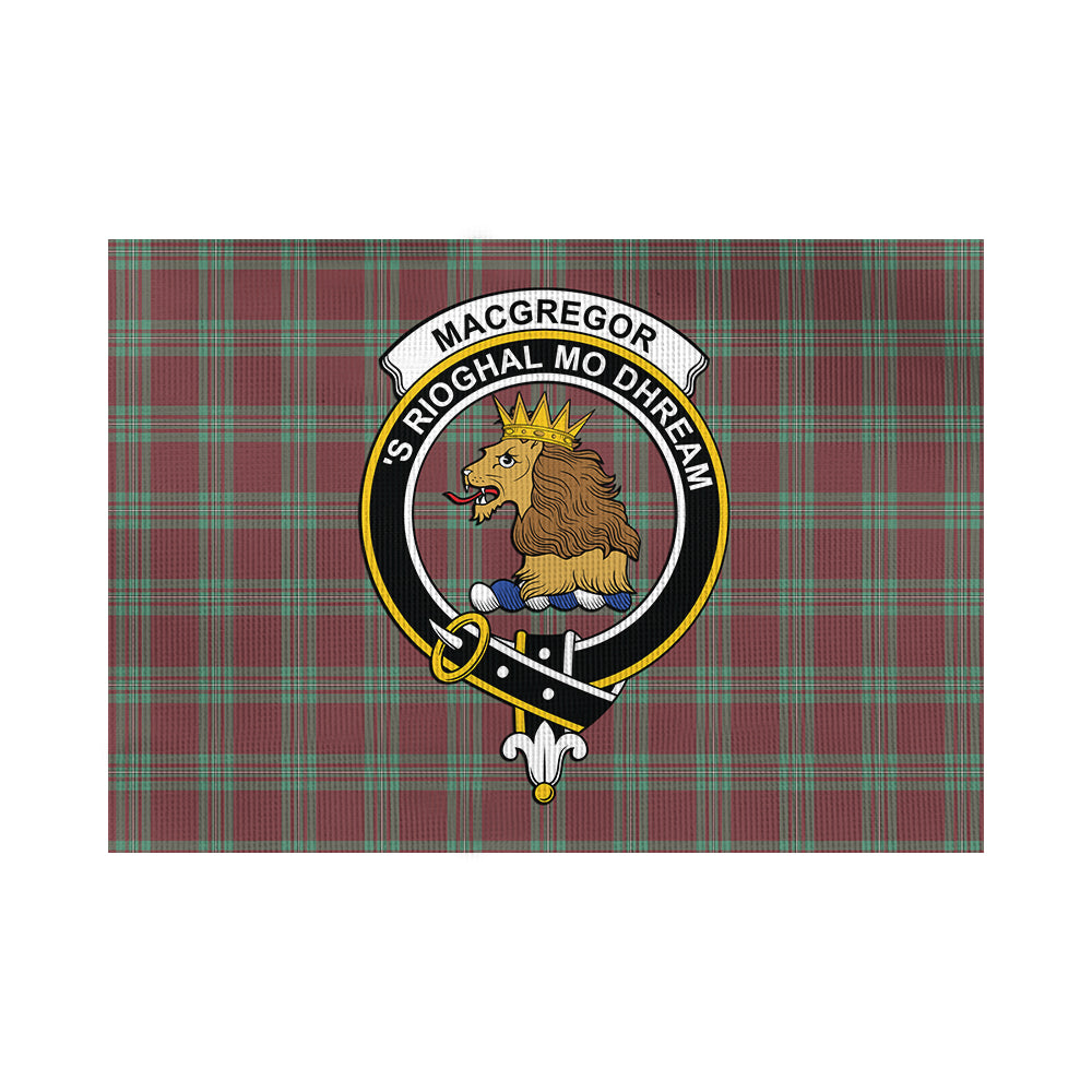 MacGregor Hunting Ancient Tartan Flag with Family Crest - Tartan Vibes Clothing