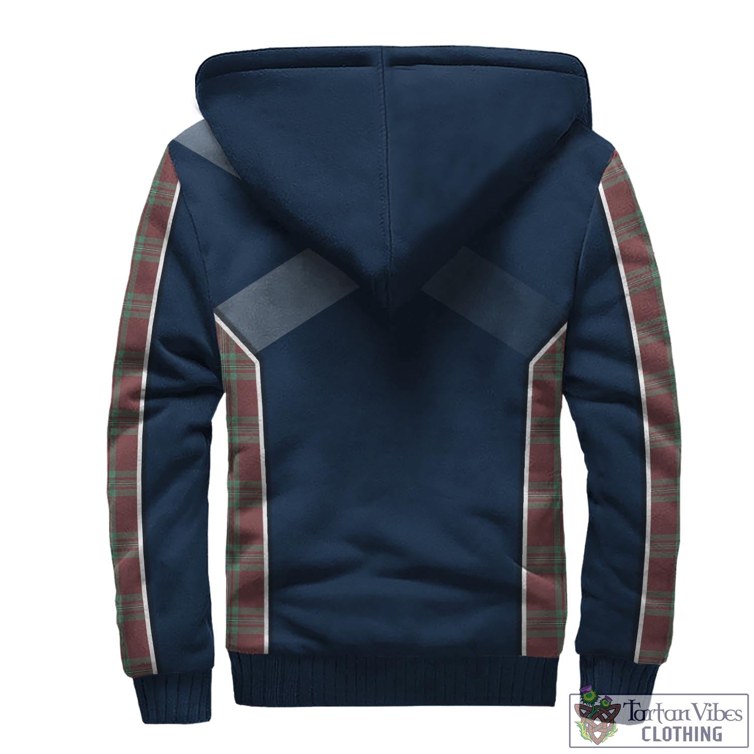 Tartan Vibes Clothing MacGregor Hunting Ancient Tartan Sherpa Hoodie with Family Crest and Scottish Thistle Vibes Sport Style