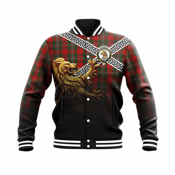 MacGregor (McGregor) Crest Tartan Baseball Jacket with Golden Lion Emblem Celtic Style Unisex - Tartan Vibes Clothing