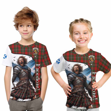 MacGregor (McGregor) Crest Tartan Kid T-Shirt Inspired by the Freedom of Scottish Warrior