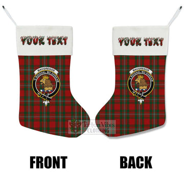 MacGregor (McGregor) Tartan Family Crest Christmas Stocking with Personalized Text