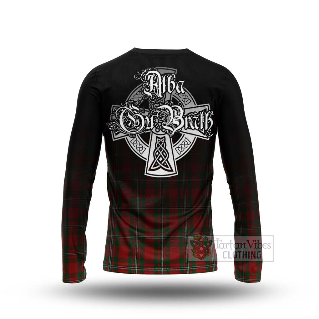 Tartan Vibes Clothing MacGregor (McGregor) Tartan Long Sleeve T-Shirt Featuring Alba Gu Brath Family Crest Celtic Inspired