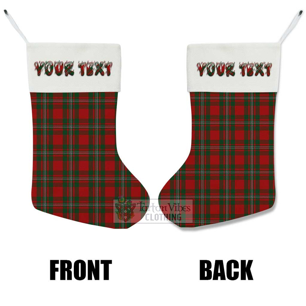 Tartan Vibes Clothing MacGregor (McGregor) Tartan Christmas Stocking with Personalized Text