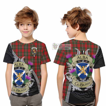 MacGregor (McGregor) Tartan Family Crest Kid T-Shirt Lion Rampant Royal Thistle Shield Celtic Inspired - Tartan Vibes Clothing