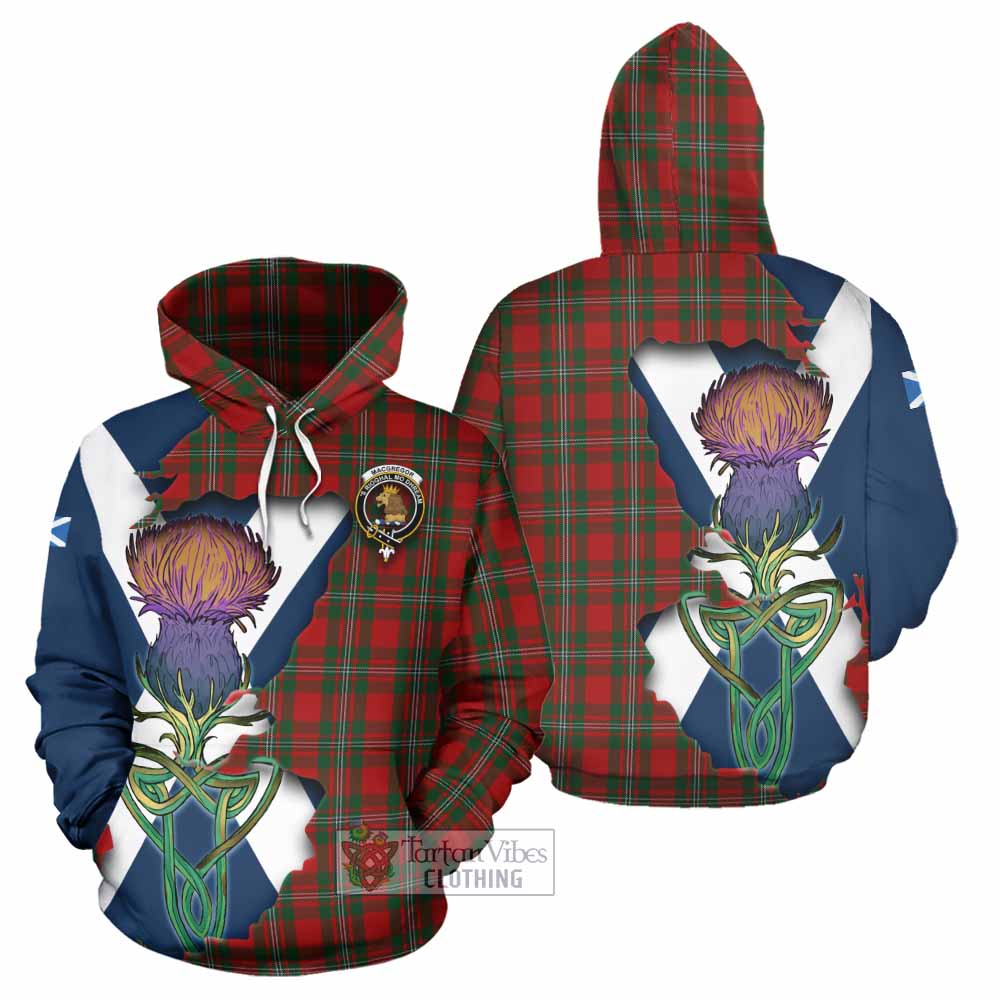 MacGregor (McGregor) Tartan Family Crest Hoodie Scottish Thistle Celtic Inspired - Tartan Vibes Clothing