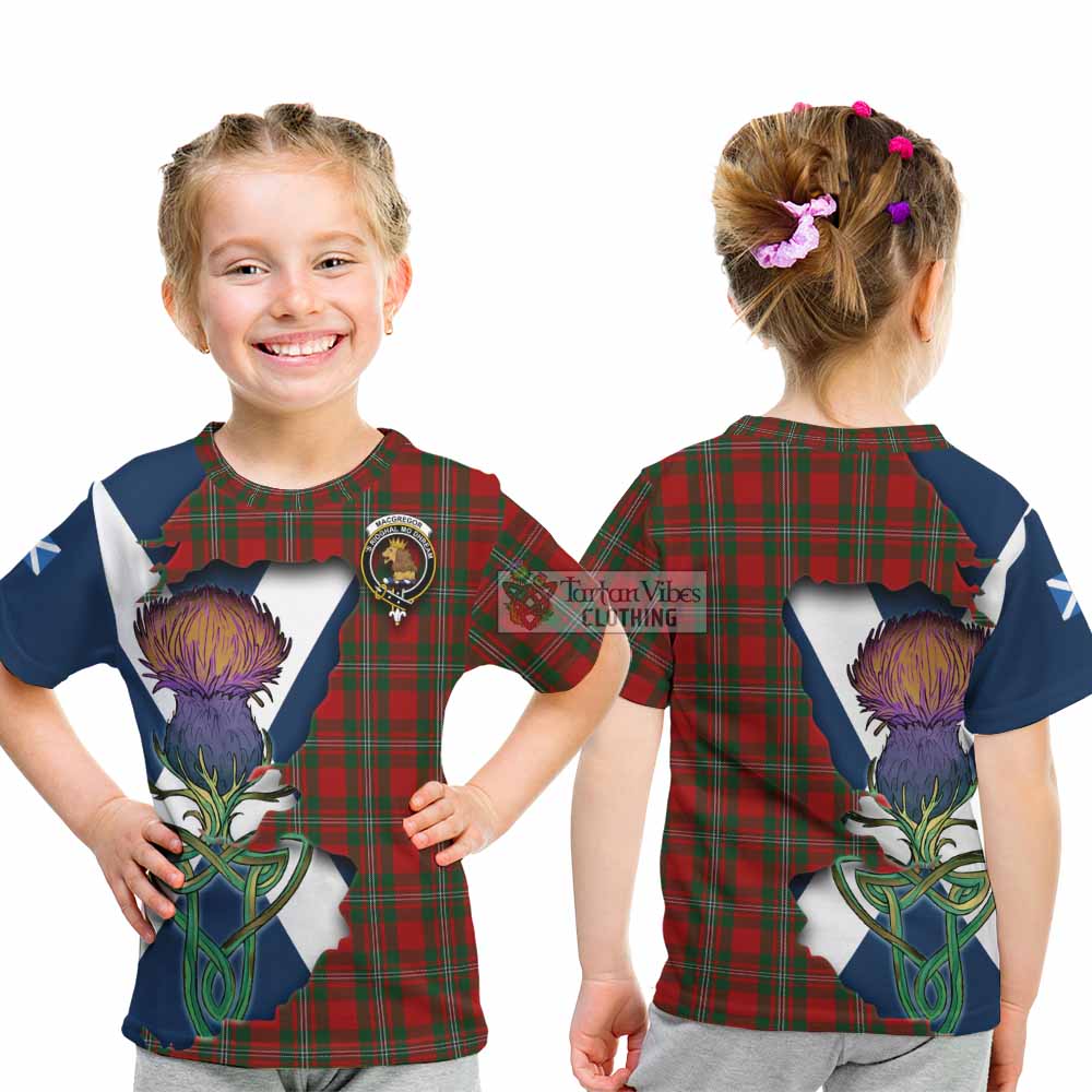 MacGregor (McGregor) Tartan Family Crest Kid T-Shirt Scottish Thistle Celtic Inspired - Tartan Vibes Clothing