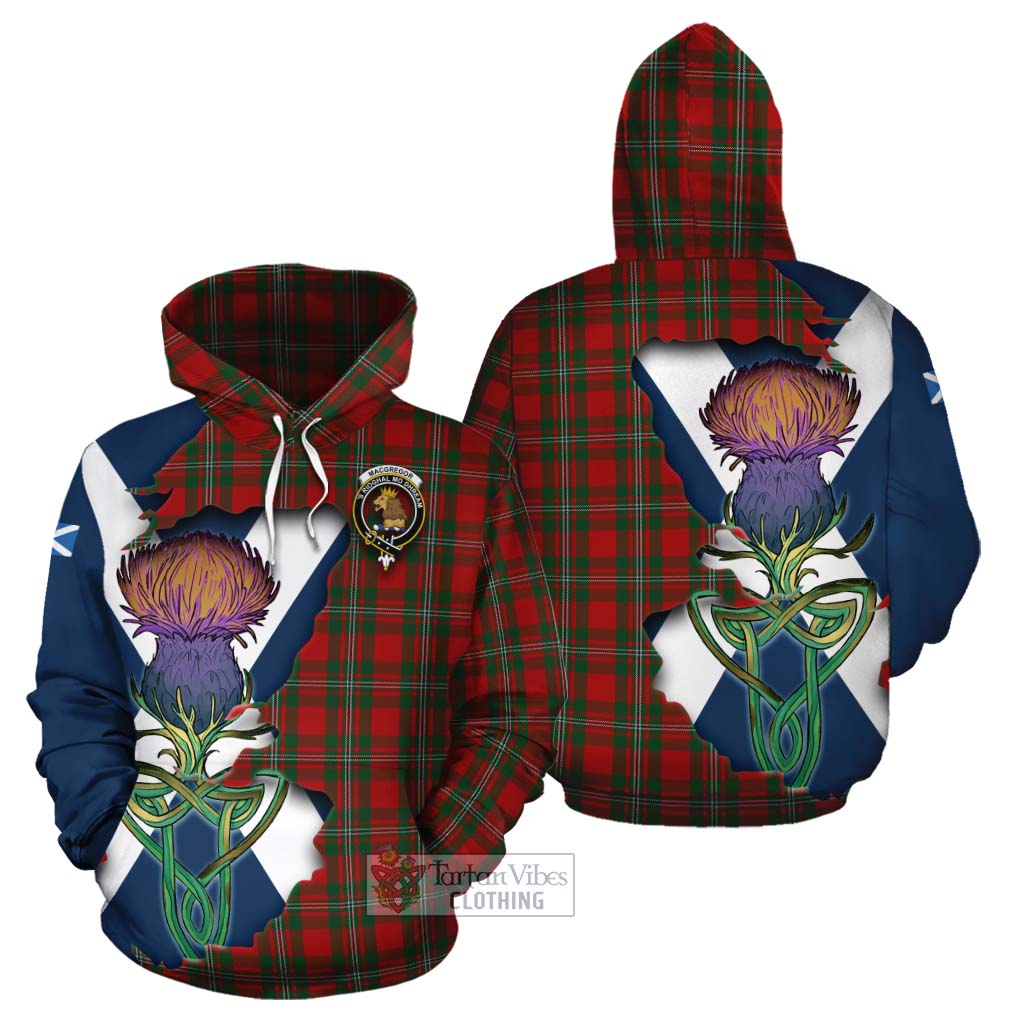 MacGregor (McGregor) Tartan Family Crest Cotton Hoodie Scottish Thistle Celtic Inspired - Tartan Vibes Clothing