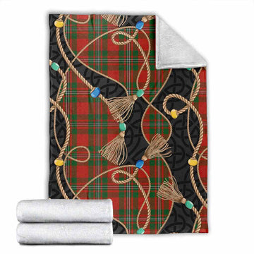 MacGregor (McGregor) Scottish Tartan Twisted Ropes Stylized Blanket X-Large 59 x 79 inches 150 x 200 cm - Tartan Vibes Clothing