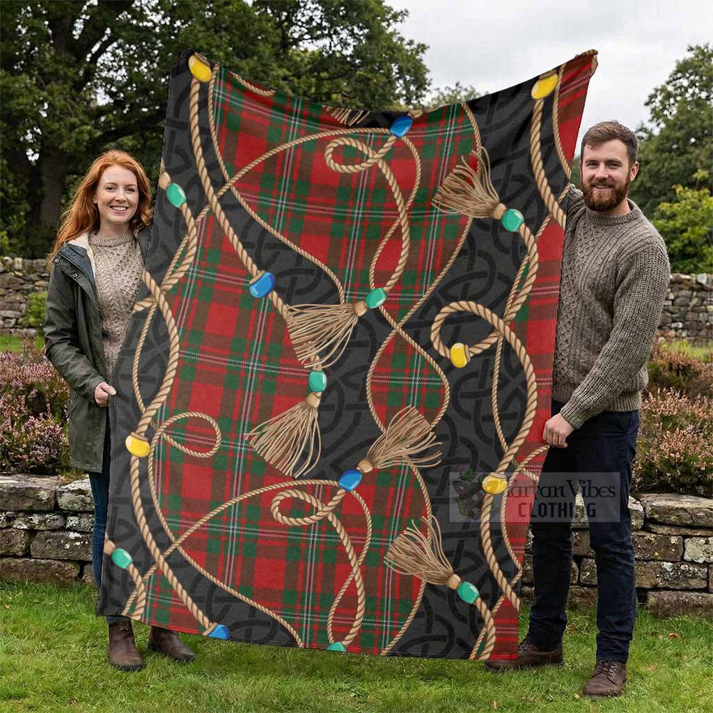 MacGregor (McGregor) Scottish Tartan Twisted Ropes Stylized Blanket - Tartan Vibes Clothing