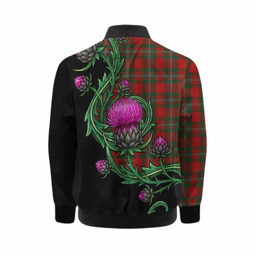 MacGregor (McGregor) Tartan Kid Bomber Jacket Resilient Scottish Thistle Kid - Tartan Vibes Clothing