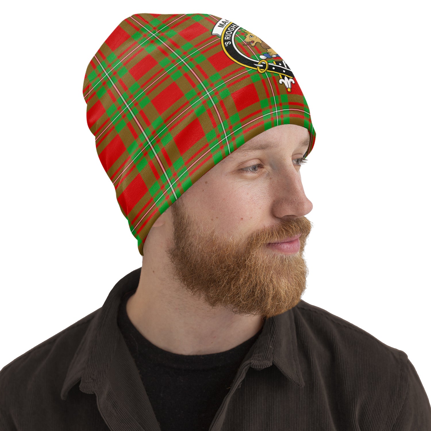 MacGregor Modern Tartan Beanies Hat with Family Crest One Size 10.5*10.2 inches - Tartan Vibes Clothing