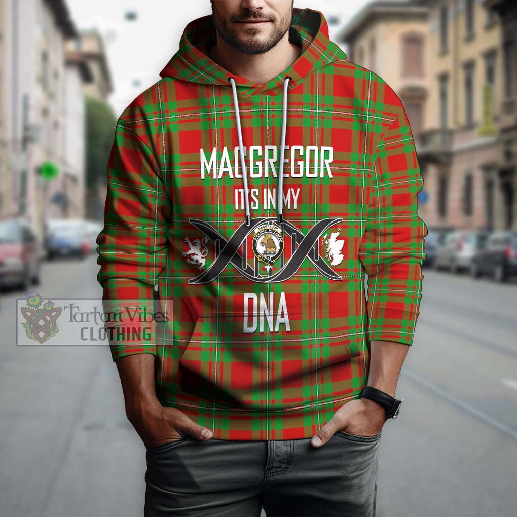 MacGregor Modern Tartan Hoodie with Family Crest DNA In Me Style Pullover Hoodie - Tartanvibesclothing Shop