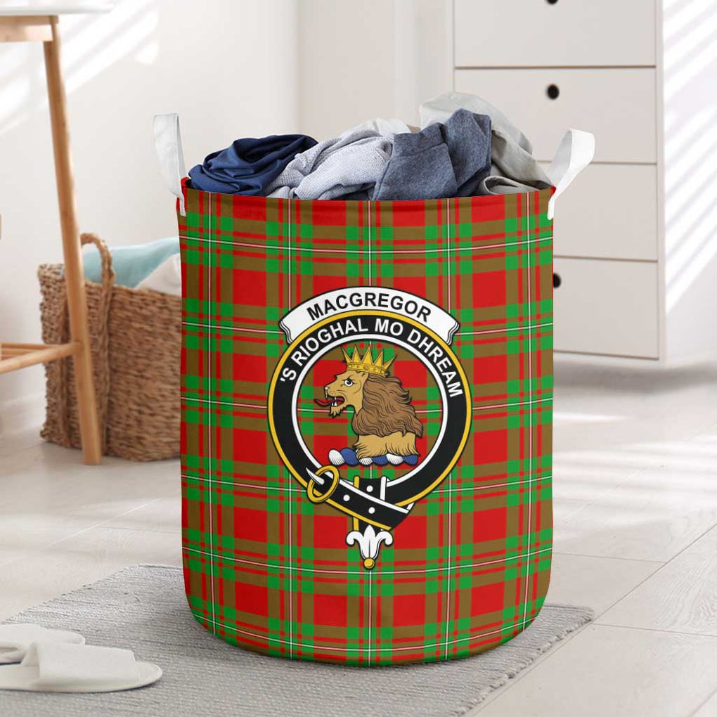 MacGregor Modern Tartan Laundry Basket with Family Crest One Size - Tartanvibesclothing Shop