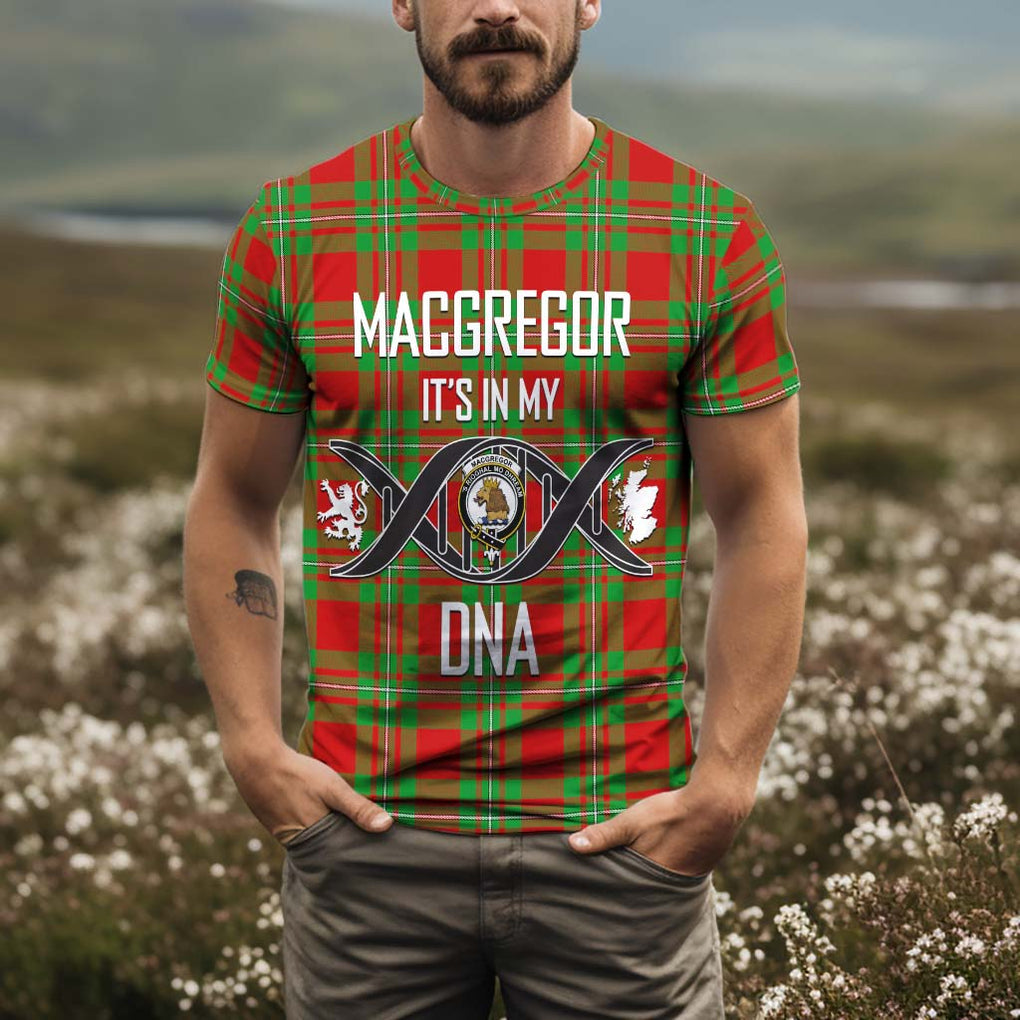 MacGregor Modern Tartan T-Shirt with Family Crest DNA In Me Style Kid's Shirt - Tartan Vibes Clothing