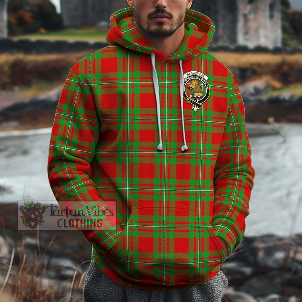 MacGregor Modern Tartan Cotton Hoodie with Family Crest Pullover Hoodie XS - Tartan Vibes Clothing