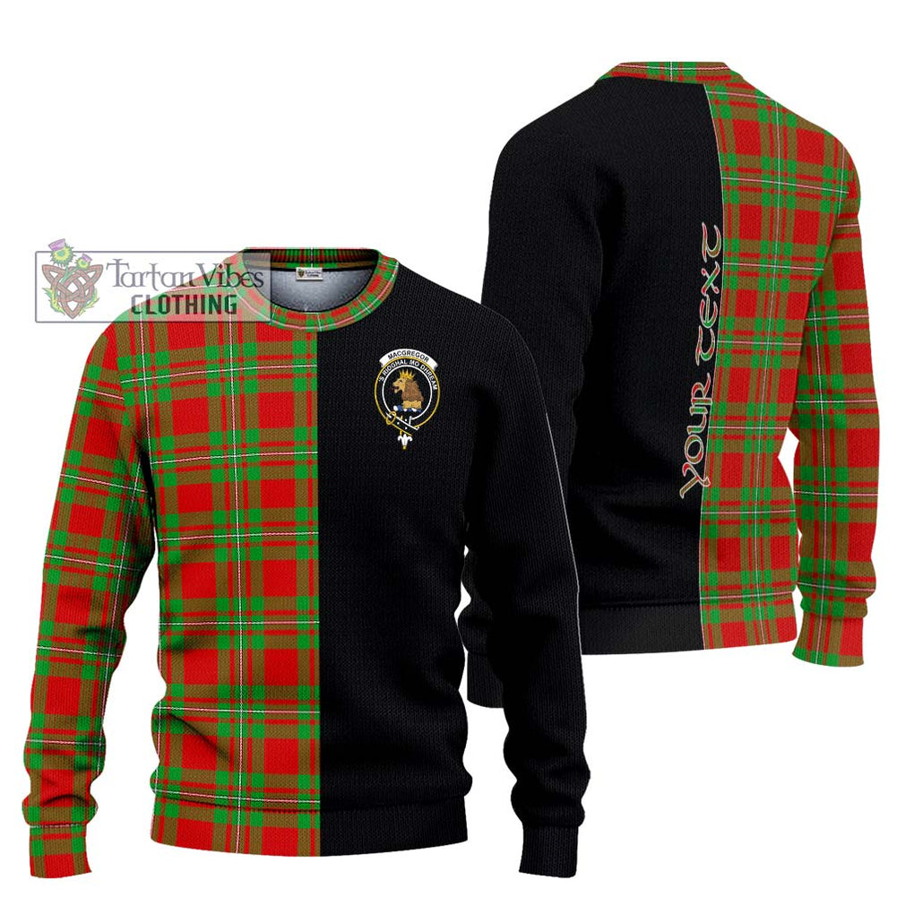 MacGregor Modern Tartan Knitted Sweater with Family Crest and Half Of Me Style Unisex - Tartanvibesclothing Shop