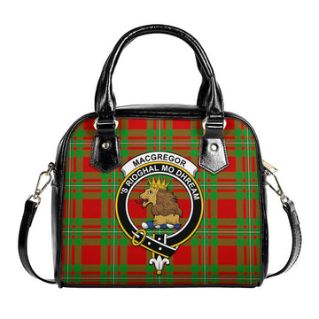 MacGregor Modern Tartan Shoulder Handbags with Family Crest