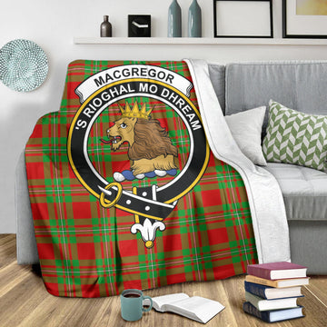 MacGregor Modern Tartan Blanket with Family Crest