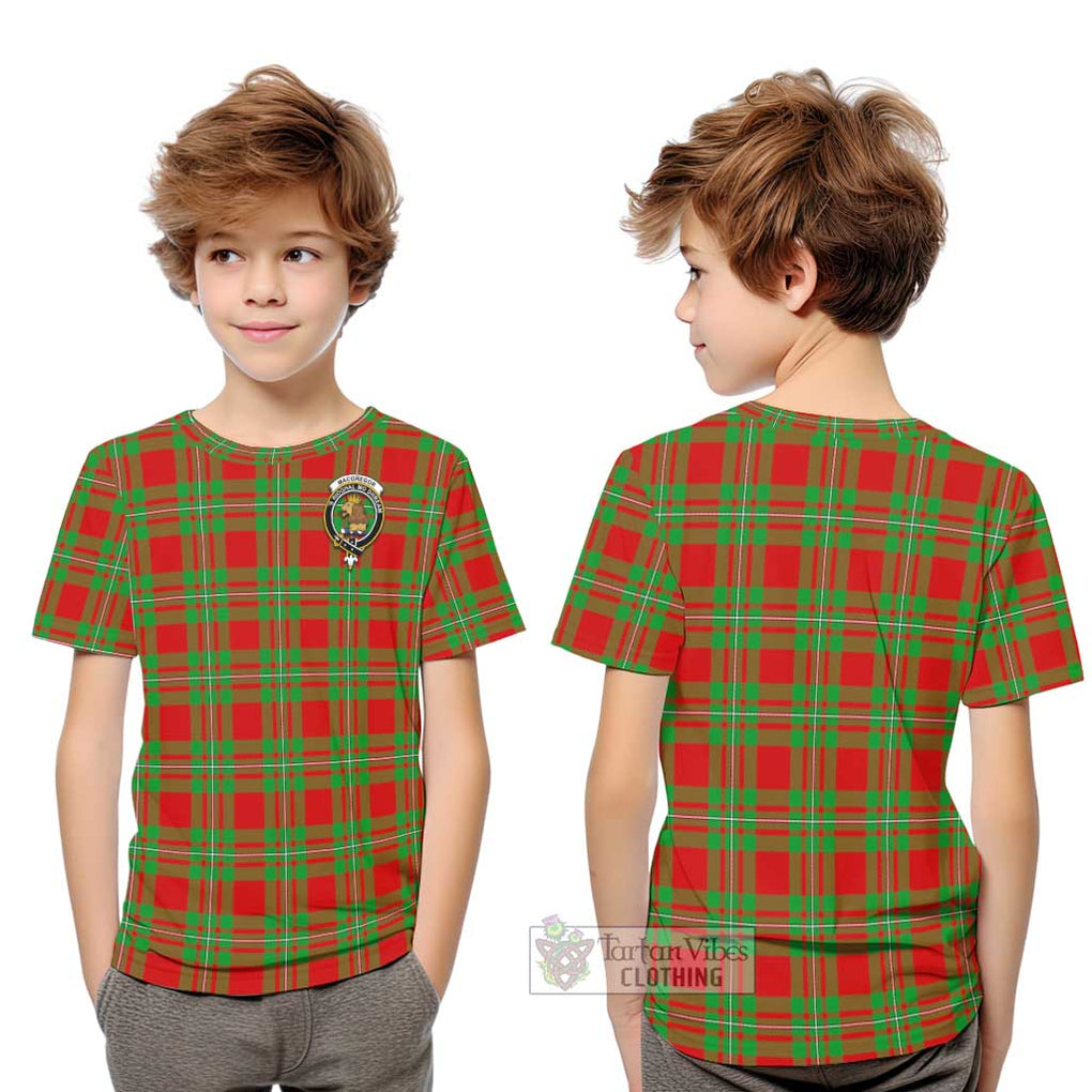 MacGregor Modern Tartan Kid T-Shirt with Family Crest Youth XL Size14 - Tartanvibesclothing Shop