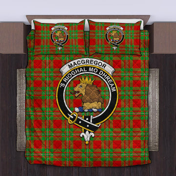 MacGregor Modern Tartan Quilt Bed Set with Family Crest