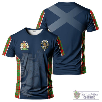 MacGregor Modern Tartan T-Shirt with Family Crest and Lion Rampant Vibes Sport Style