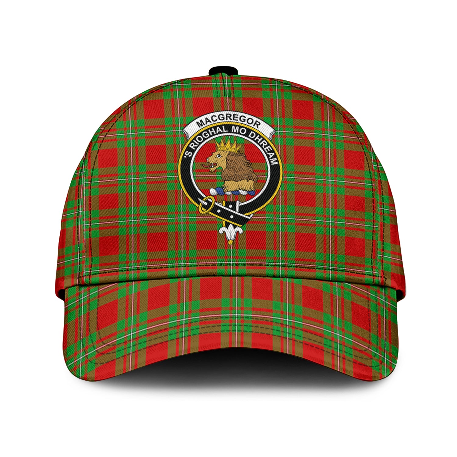 MacGregor Modern Tartan Classic Cap with Family Crest Classic Cap Universal Fit - Tartan Vibes Clothing