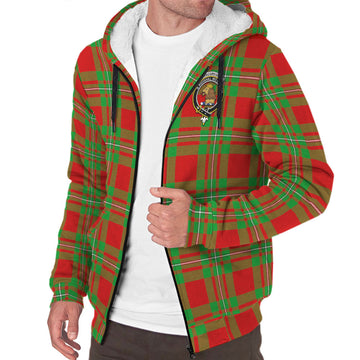 MacGregor Modern Tartan Sherpa Hoodie with Family Crest