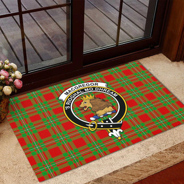 MacGregor Modern Tartan Door Mat with Family Crest