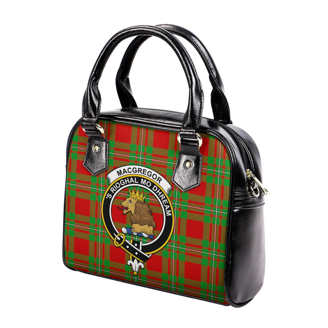 MacGregor Modern Tartan Shoulder Handbags with Family Crest - Tartanvibesclothing